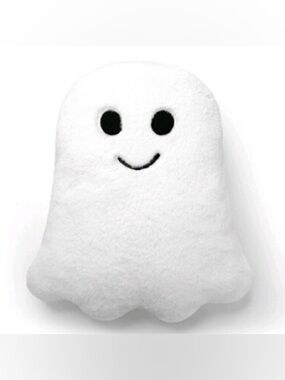 NWOT Target Halloween Ghost Plush Pillow White Scallop Furry Spooky Bed College